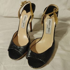 Jimmy Choo sling back 4 inch heels Size 39
